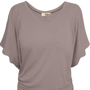 🟤🌿(2) XL Batwing Sleeve Tops-Bundle